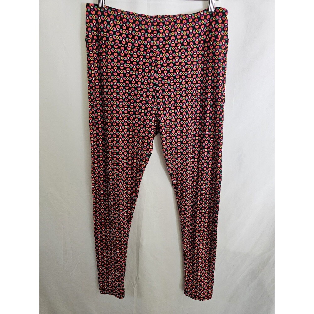 LuLaRoe Leggings Tall & Curvy Geometric Print Multicolor Soft Stretch Pants